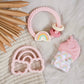 *NEW OPTION* Ritzy Rattle™ Silicone Teether Rattles: Highland Cow