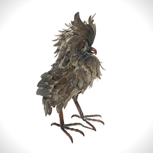 Horned Owl Accent "Hickory" - 16.25" Tall Metal