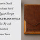 Leather Cash Wallet, Hand Stitched Minimalist Wallet: Brown