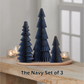 Honeycomb trees, vintage folding paper, Christmas