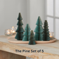 Honeycomb trees, vintage folding paper, Christmas