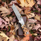 Damascus Steel Eagle Engraved Checkered Pocket Knife TK-041