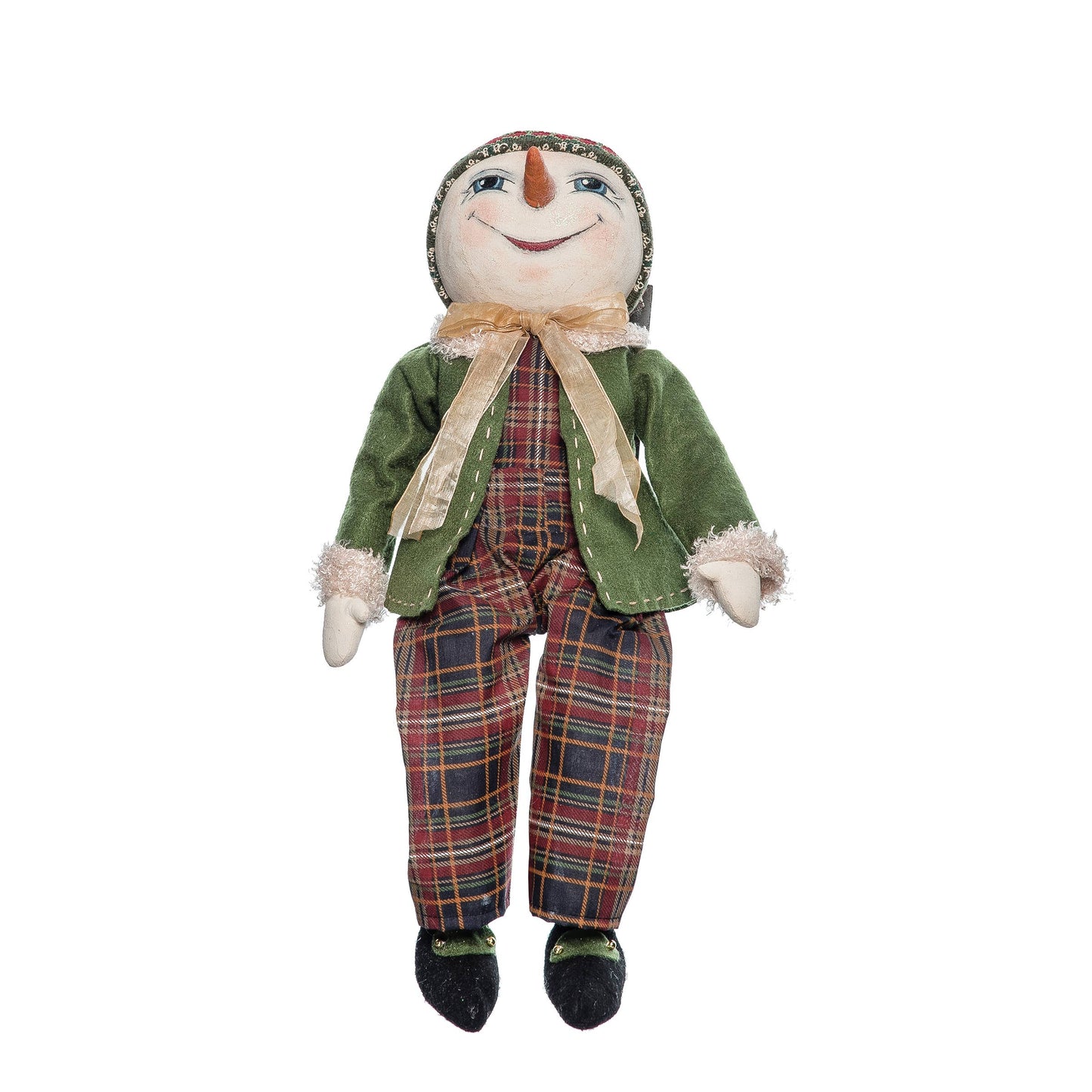 Lucas Snowman Gathered Traditions Art Doll
