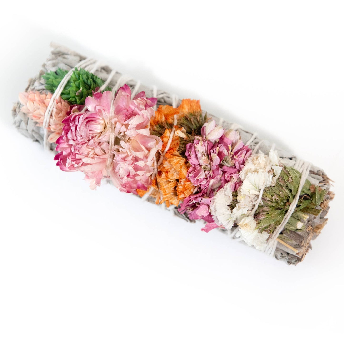 4" Sherbet Color Sage Smudge Stick