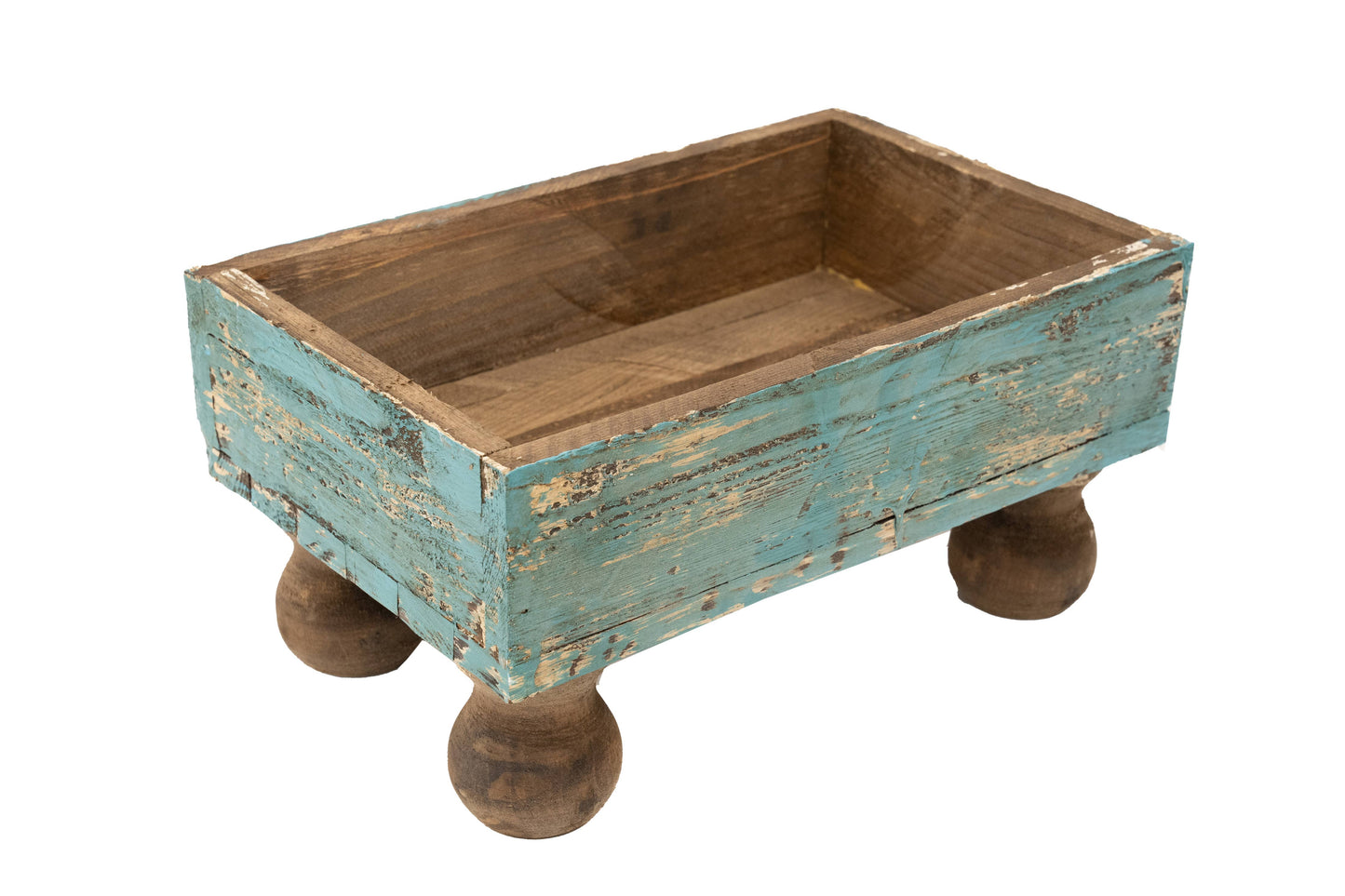 Temple Garden Planter Farmhouse Trays-Turquoise