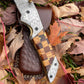 Damascus Steel Eagle Engraved Checkered Pocket Knife TK-041