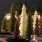Honeycomb trees, vintage folding paper, Christmas
