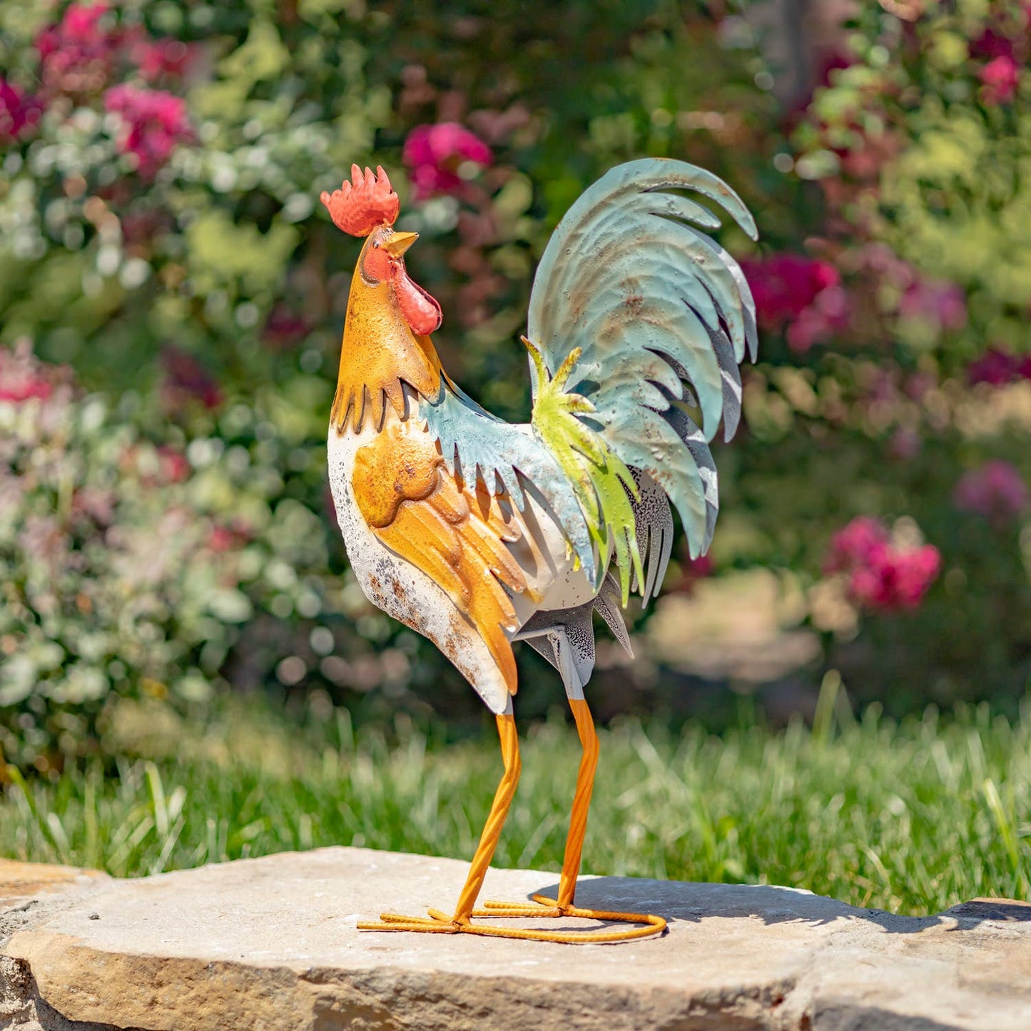 Iron Rooster Figurine