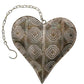 Ashia Metal Heart Decor Gold, Sage & White - FMA276