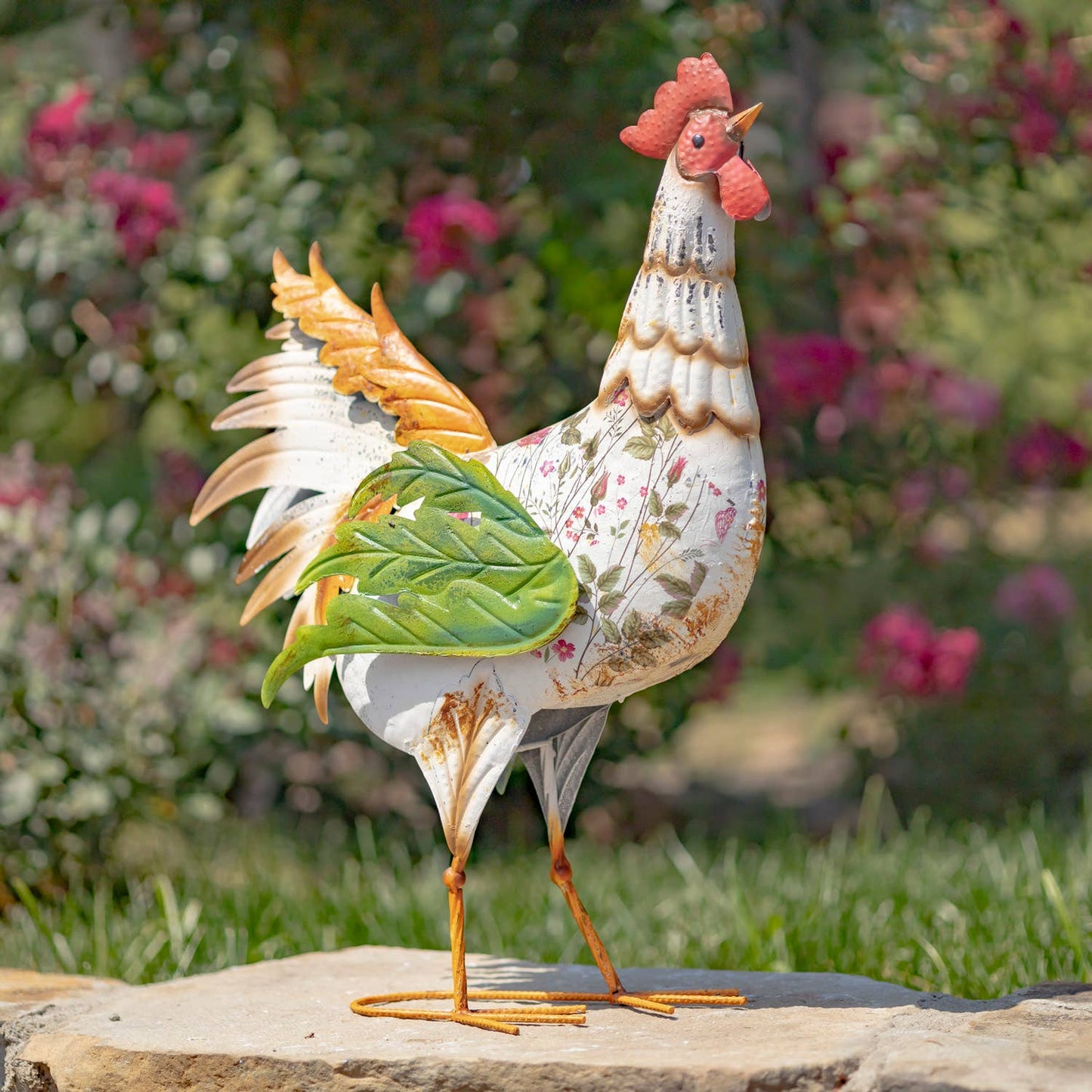 Iron Rooster Figurine