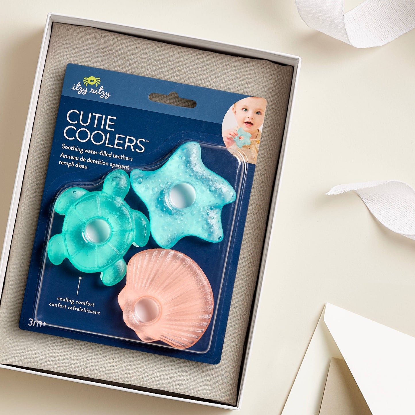 *NEW OPTION* Cutie Coolers™ Water Filled Teethers (3-pack): Seaside