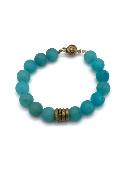 Odessa Bracelet: Sky Blue Jade
