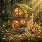 DIY Book Nook Kit: Woodland Daisy Cabin
