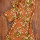 Marguerite Tea Towel  Rust