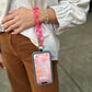 Clip & Go Ice Chain with Pouch: White Chain with Golden Pouch
