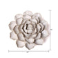 White Ceramic Flowers For Tabletop Or Wall Hanging: Ivory Ranunculus