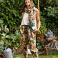 Stay Gold Scarf with Rabbits, Bees and Flowers