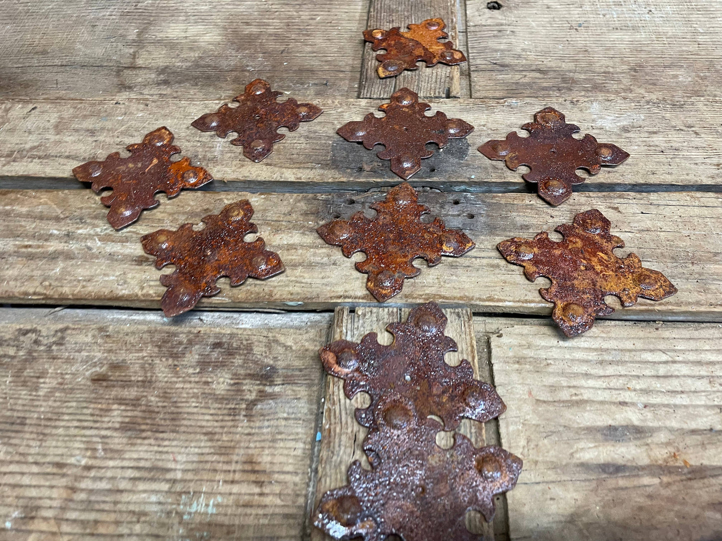 Great Buy-ER-Rustic Iron Medallions- 3 inches-Iron Hardware