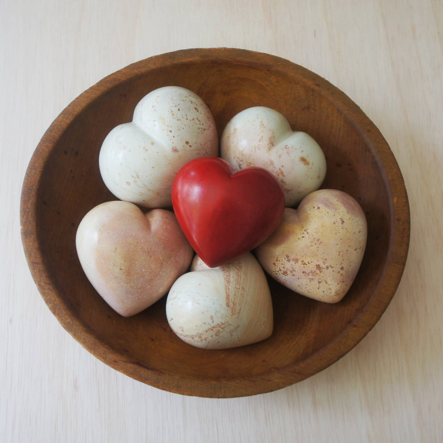 Large Heart Paperweight, Red