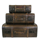 Brown Wooden Suitcase sets