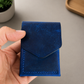 Leather Cash Wallet, Hand Stitched Minimalist Wallet: Dark Brown