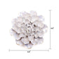 White Ceramic Flowers For Tabletop Or Wall Hanging: Ivory Ranunculus