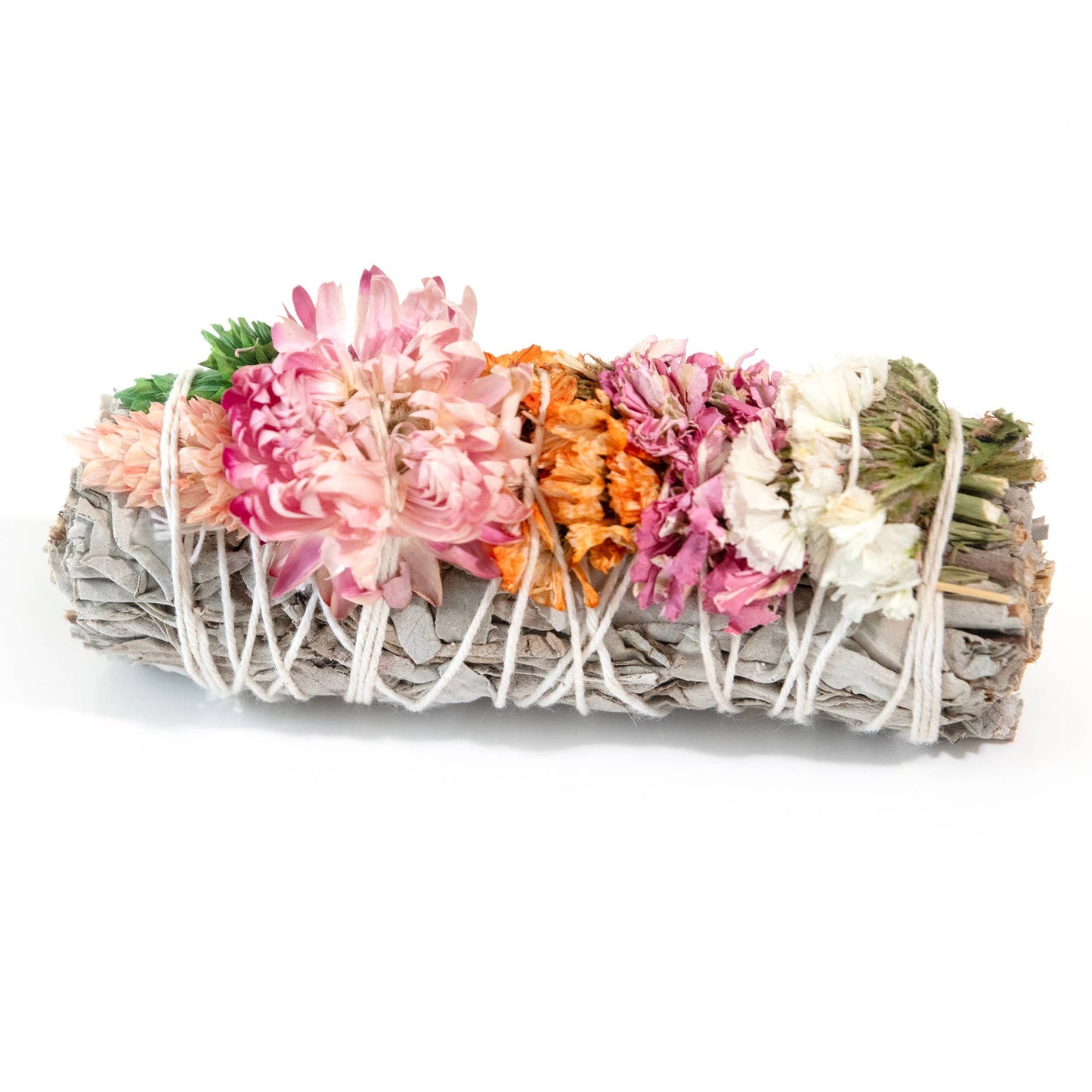 4" Sherbet Color Sage Smudge Stick