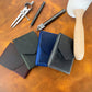 Leather Cash Wallet, Hand Stitched Minimalist Wallet: Brown