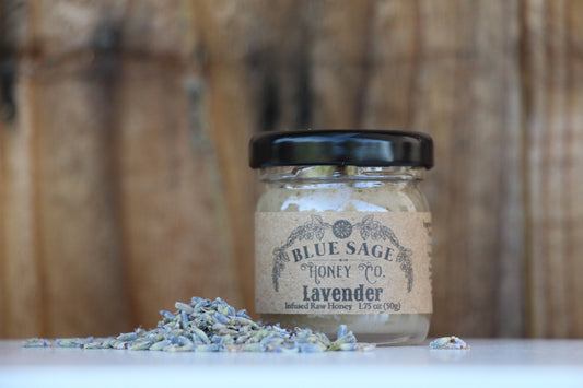 Lavender Infused Raw Honey Floral Honey Real Flowers: 1.75oz