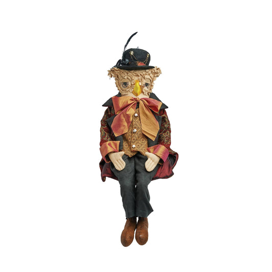 Mortimer Owl Gathered Traditions Art Doll