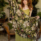 Fleur De Lune Scarf with Floral Print & Bees