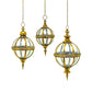 Iron & Glass Globe Lantern - Single Globe, 3 Sizes.
