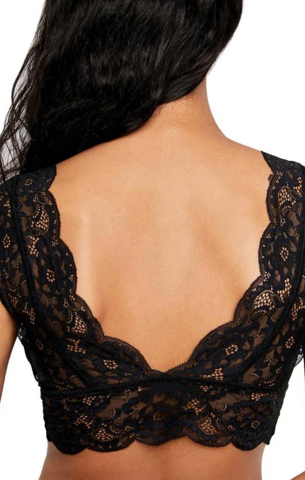 Free People Lace Bralette w snaps