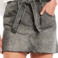 Tie Waist Jean Skirt