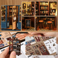 DIY Book Nook Kit: Indigo Story Parlor