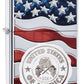250 American Stamp on Flag