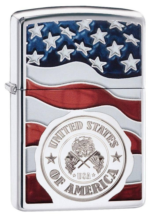 250 American Stamp on Flag