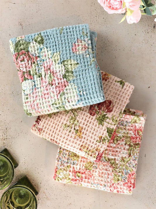 Heirloom Rose Patchwork Tea Towel Bundle - Pastel