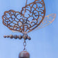 Flamed Butterfly w/Bell Ornament