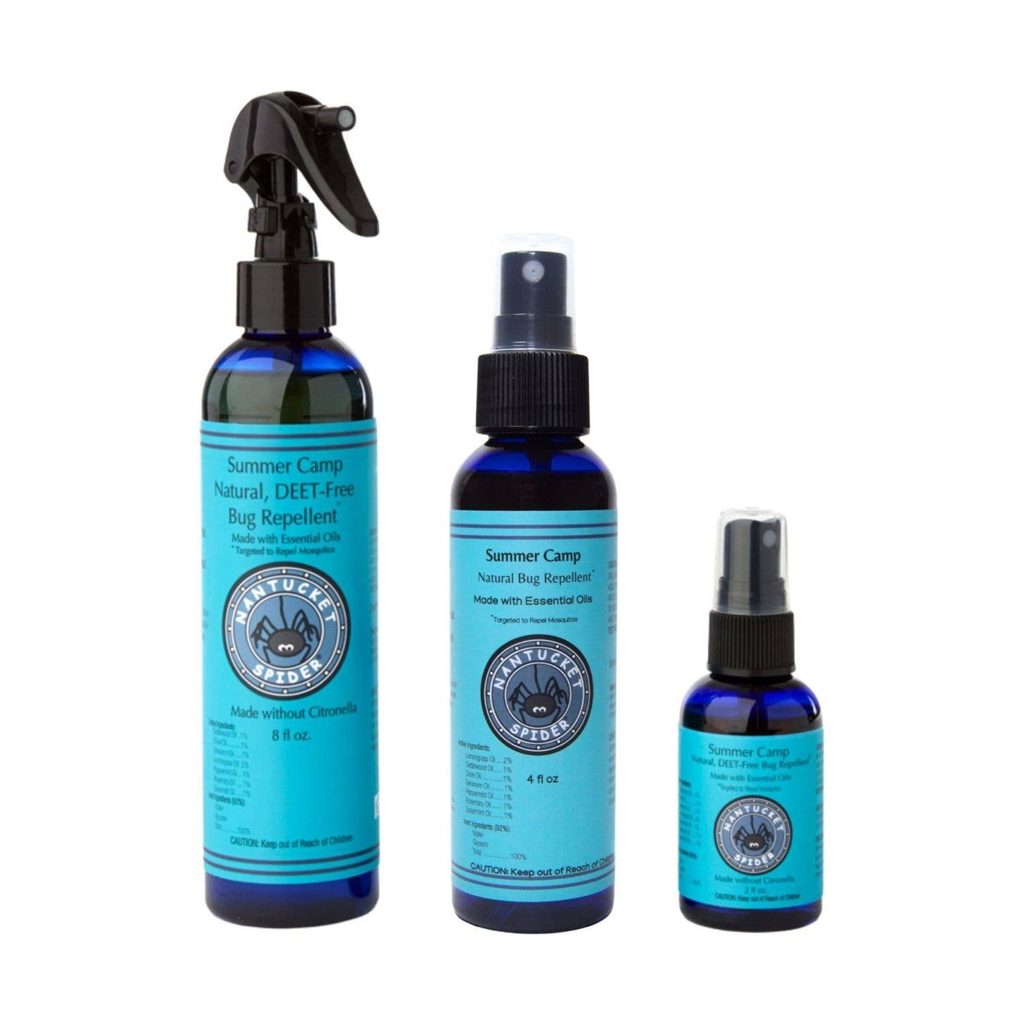 Summer Camp Natural Bug Repellent Spray for Kids: 8 oz