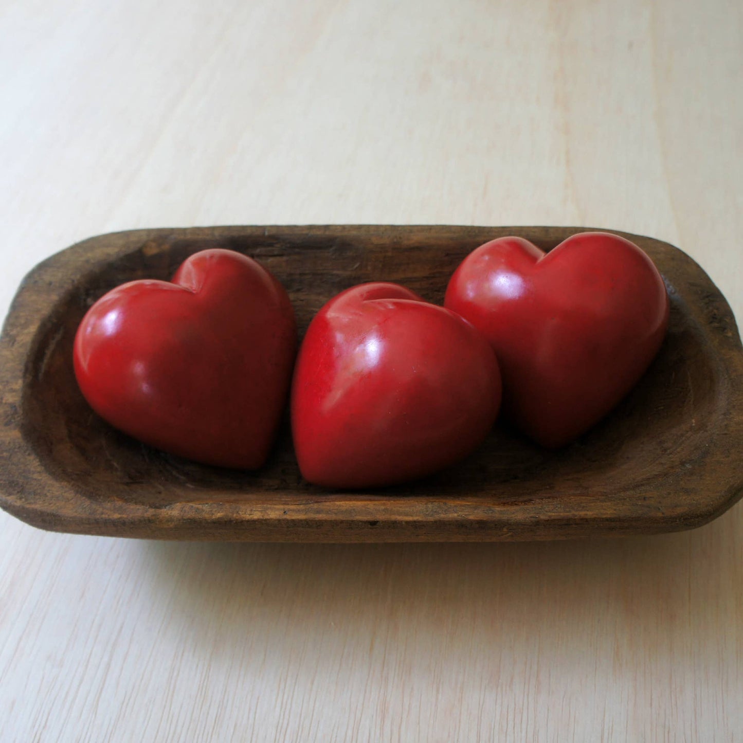 Large Heart Paperweight, Red