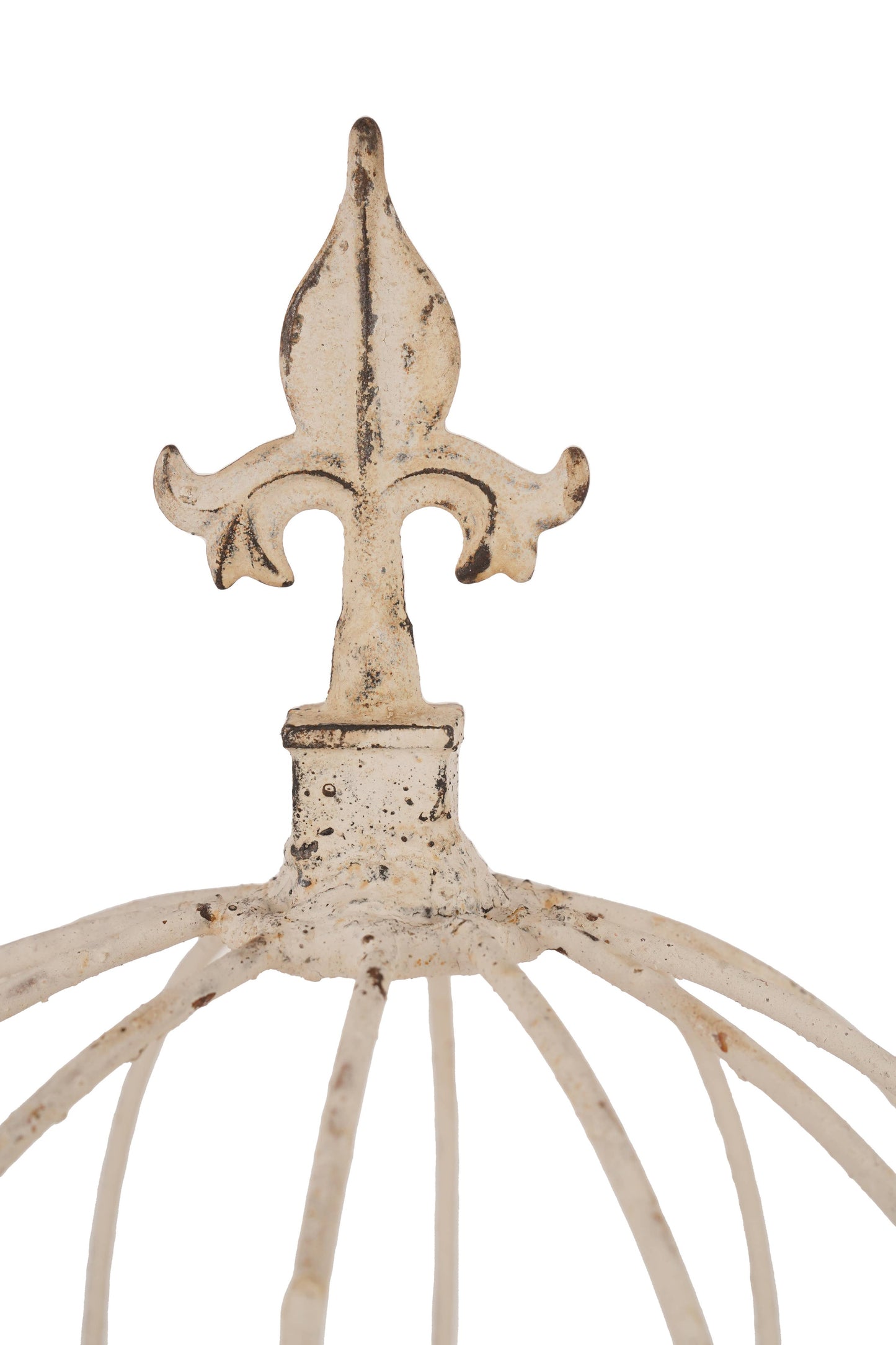Fleur de Liz Iron Topiary-Garden-Finial-Cake Topper-10x18