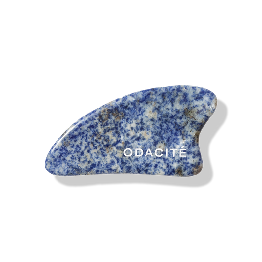 Crystal Contour Gua Sha Beauty Tool: Blue