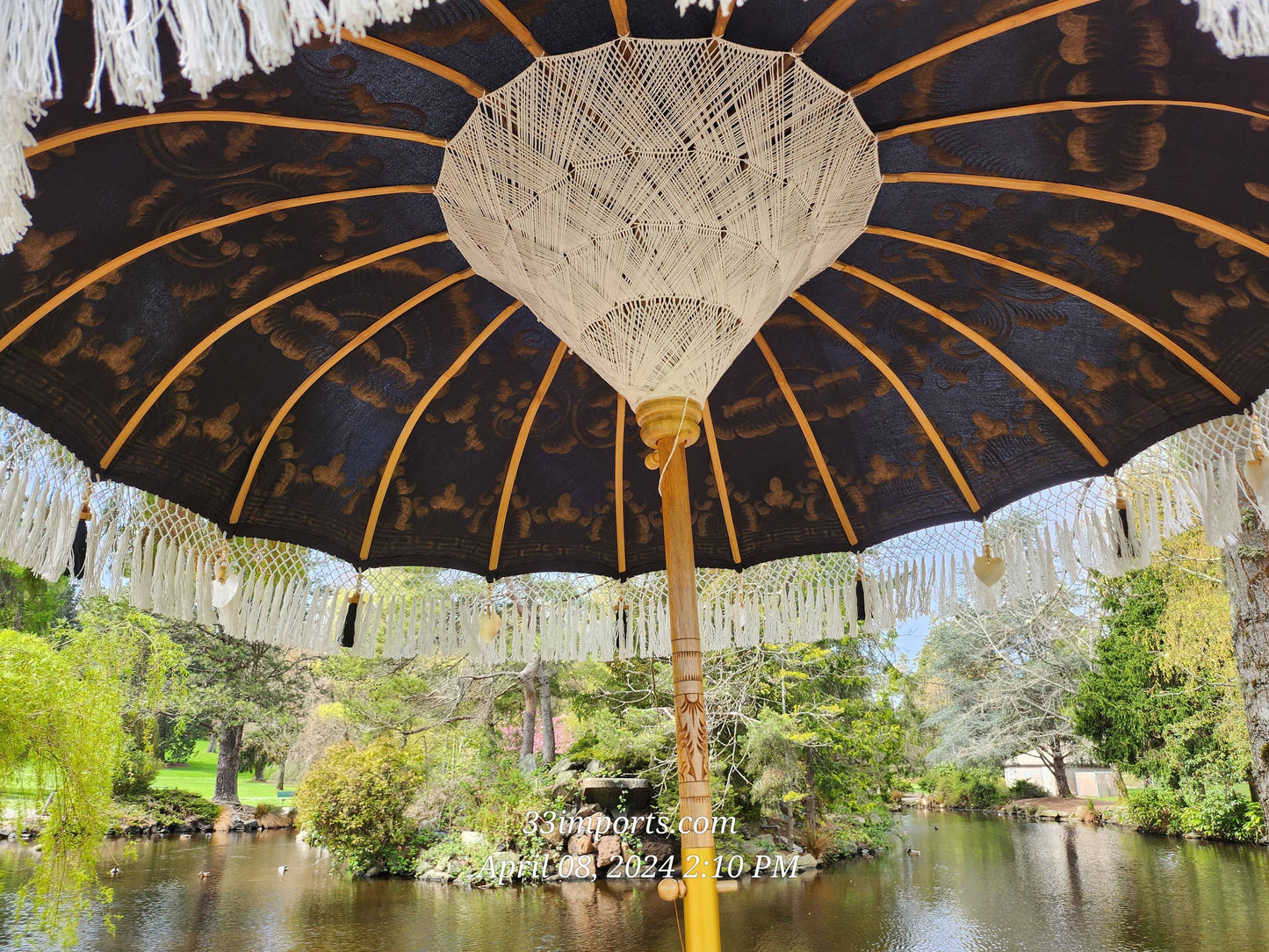 BALI TASSEL UMBRELLA, Balinese Umbrella, Wedding Umbrella, Fringe Umbrella