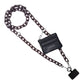 Clip & Go Ice Chain with Pouch: White Chain with Golden Pouch