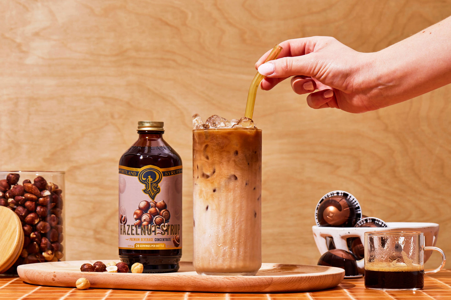 Hazelnut Syrup 12 oz - Coffee Syrup