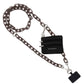 Clip & Go Ice Chain with Pouch: White Chain with Golden Pouch