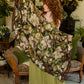 Fleur De Lune Scarf with Floral Print & Bees