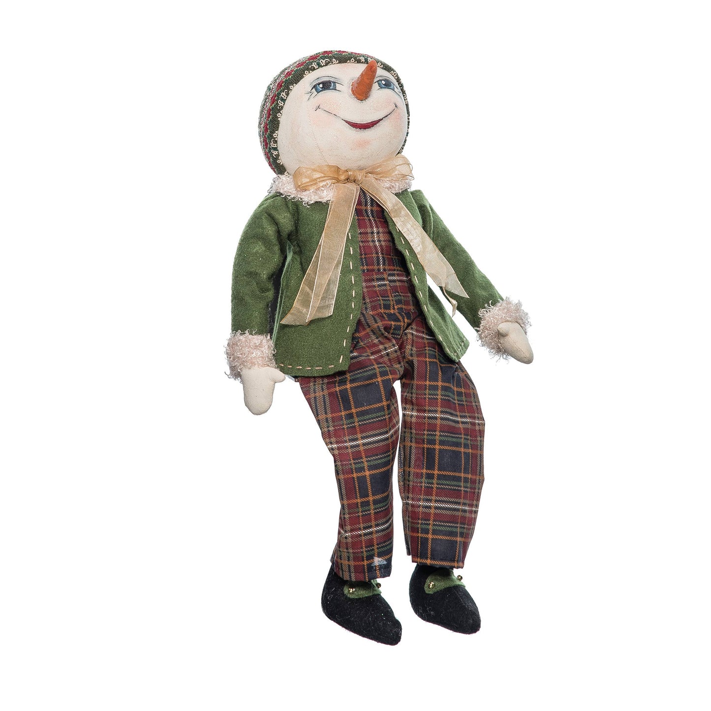 Lucas Snowman Gathered Traditions Art Doll