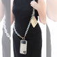 Clip & Go Ice Chain with Pouch: Black Chain with Black Pouch